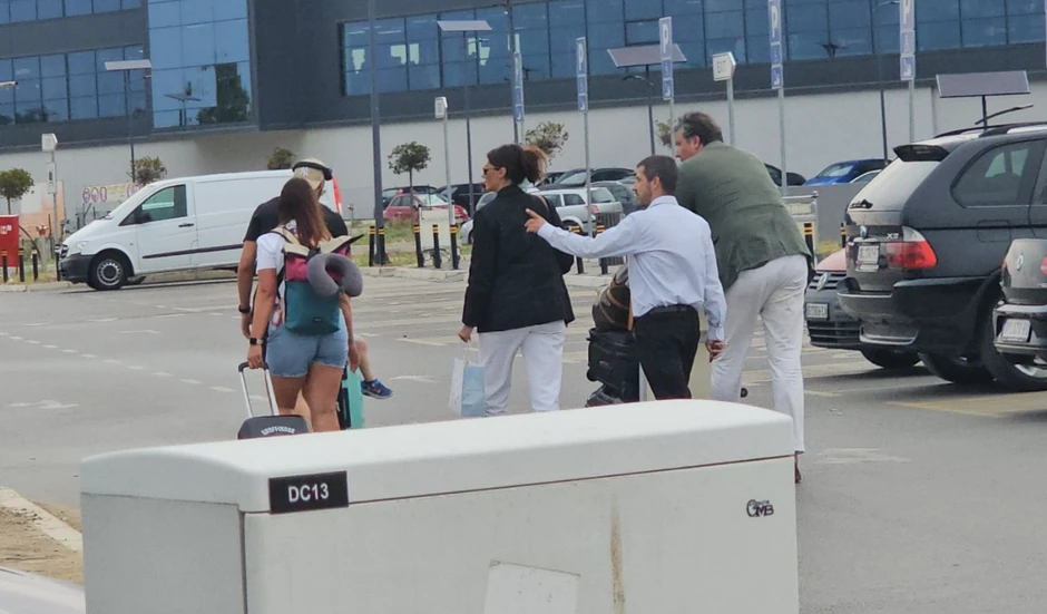 Dejan Bodiroga na aerodromu