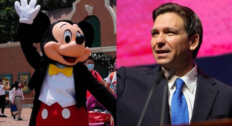 Walt Disney World sued Florida Gov. Ron DeSantis for his actions against the resort and theme park.Kin Cheung and Maya Alleruzzo, Pool/AP Photo