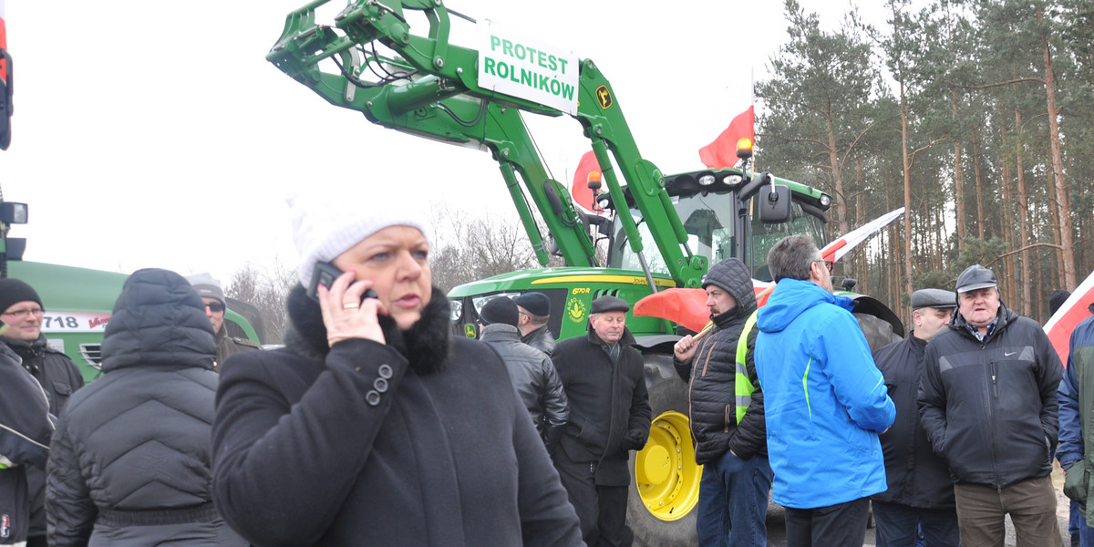 Renata Beger na blokadzie