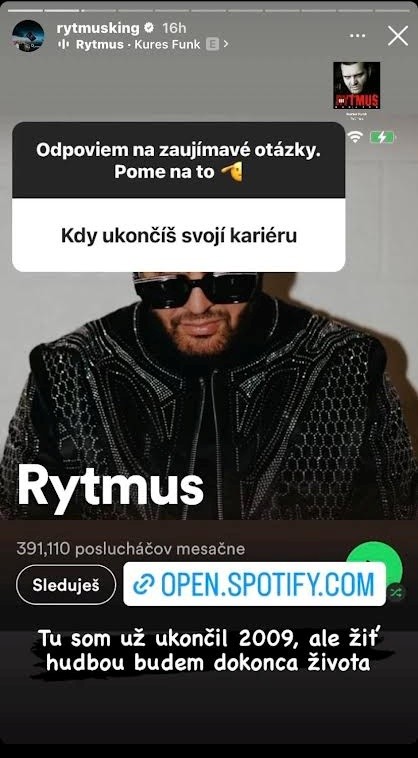 Rytmus zodpovedal otázku fanúšika.