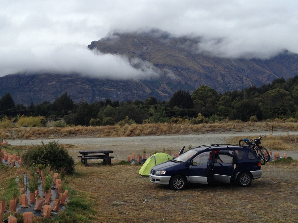 Camping koło Queenstown