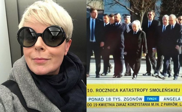 Karolina Korwin Piotrowska, obchody rocznicy katastrofy smoleńskiej