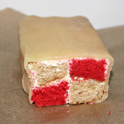 Battenberg sütemény (cukormentes, teljes kiőrlésű)