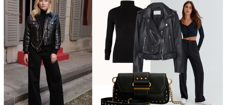 Rockowy pazur, dużo czerni i zabawa "french chic": świetne STYLIZACJE Camille Razat