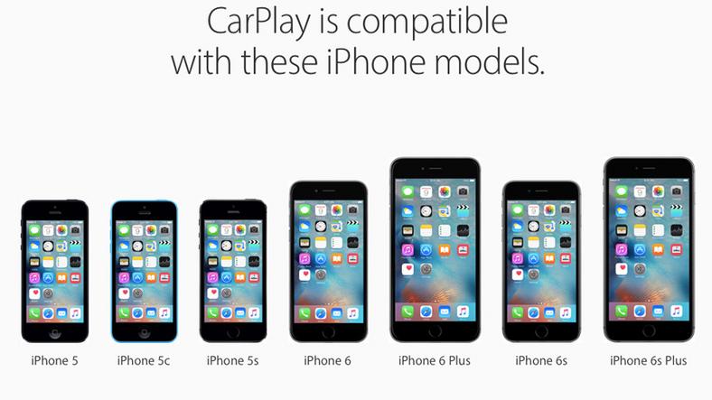 Apple CarPlay uruchomi się automatycznie, gdy poprzez kabel USB podepniemy iPhone'a do samochodu