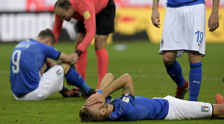 Az olaszok hatvan év után maradnak le a világbajnokságról /Fotó: AFP