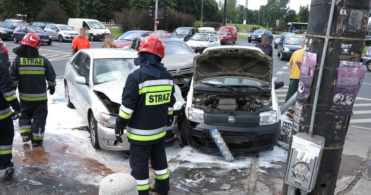 Wypadek w Warszawie