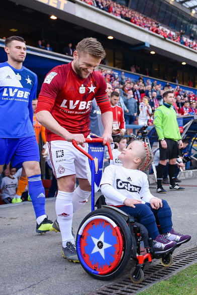 Jakub Błaszczykowski i Antosia przed meczem Wisła Kraków - Legia Warszawa