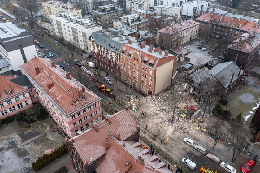 Katowice. Wybuch w kamienicy w Szopienicach