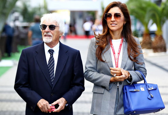 Bernie Ecclestone z żoną