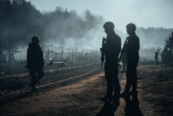 Kryzys migracyjny na granicy polsko-białoruskiej. Operacja Silne Wsparcie. Fot. Ireneusz Dorożanski / DWOT.