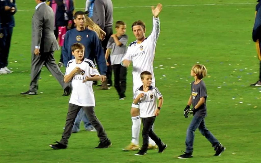 Dwumiesięczna Harper Beckham była na meczu ojca