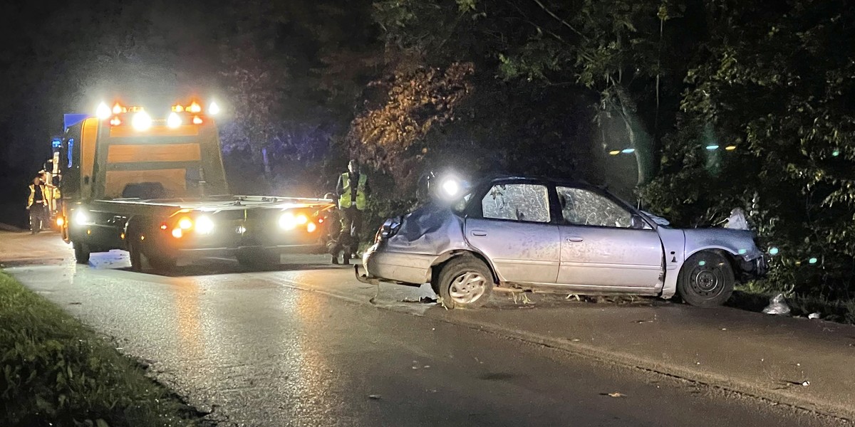 Tragiczny wypadek pod Morągiem.