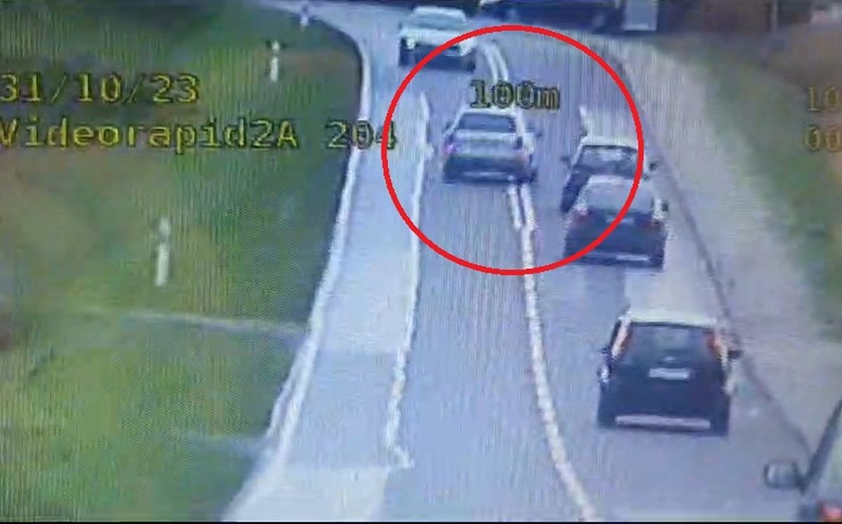 Wyprzedzanie na podwójnej ciągłej i srogi mandat