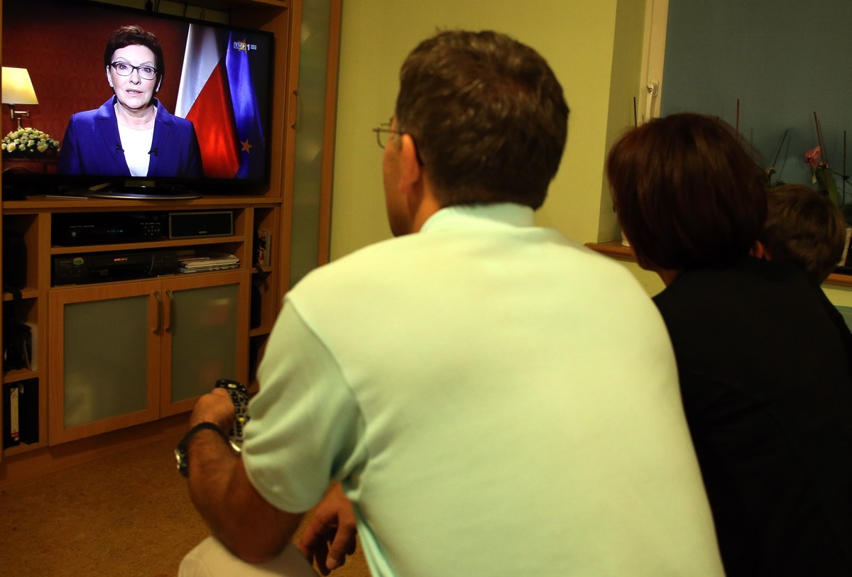 Telewizyjne wystąpienie premier Ewy Kopacz
