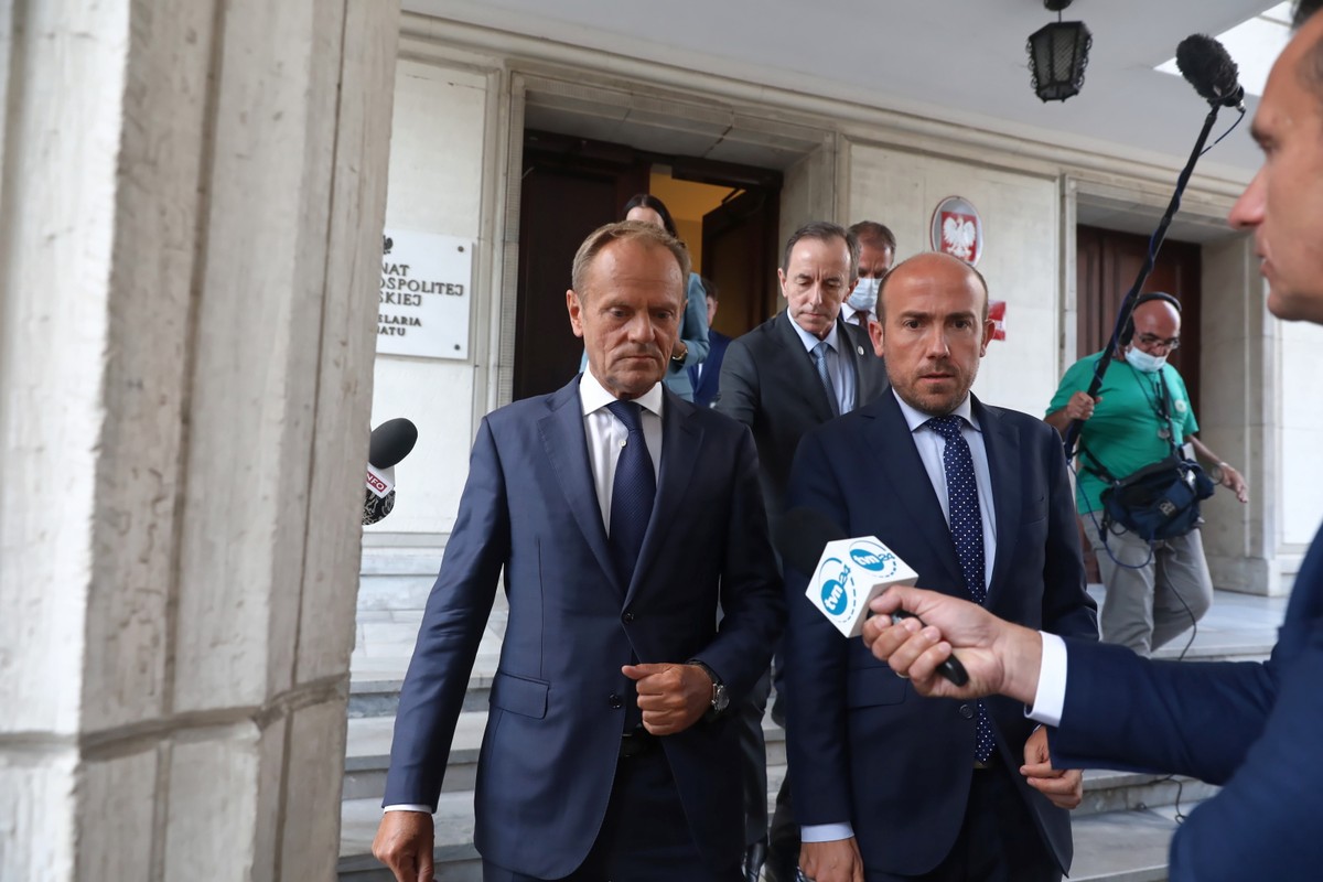 Donald Tusk i Borys Budka