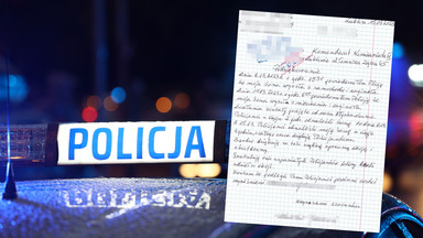 Łzy same napływają do oczu. Komendant policji otrzymał tajemniczy list