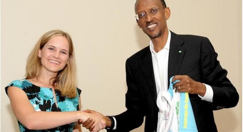 Mrs. Elizabeth with Hon. President of Rwanda