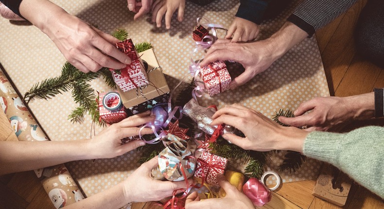 The author's family celebrates Birthmasgiving.Golero/ Getty Images