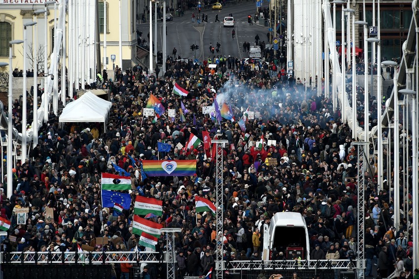 Protest protiv zabrane održavanja Prajda u Budimpešti održan je u aprilu