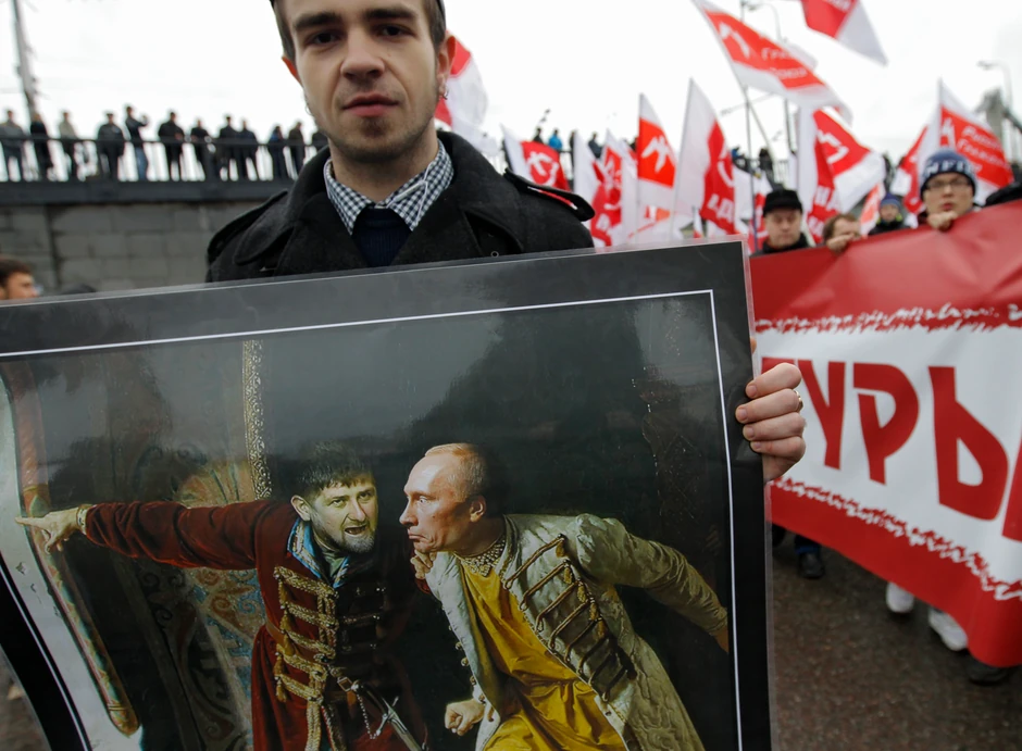 Ramzan Kadirov, Vladimir Putin, protest