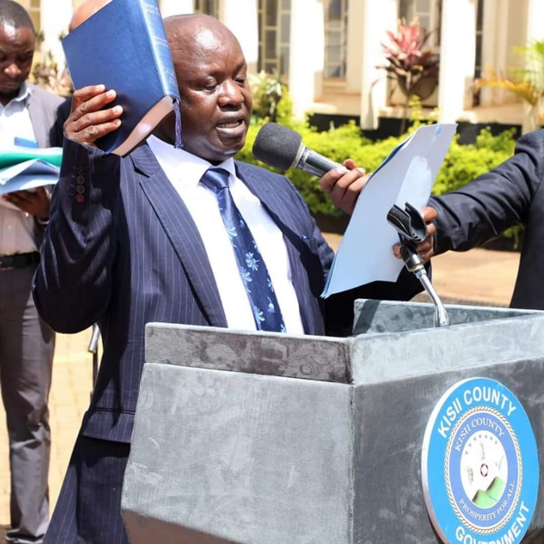 The late Kisii County Public Service Board Chairman Evans Mamboleo