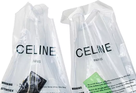 Plastikowa torba z napisem 'Celine' za prawie 3,5 tys. złotych. W czym tkwi haczyk?