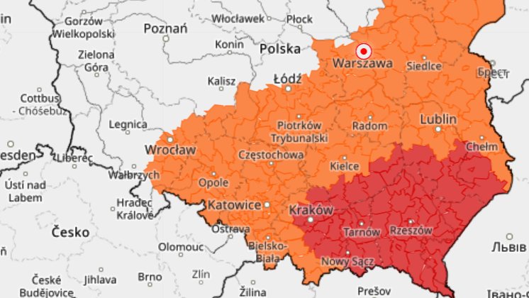 Pierwszy raz w tym roku zostały wydane ostrzeżenia najwyższego, trzeciego stopnia przed upałem