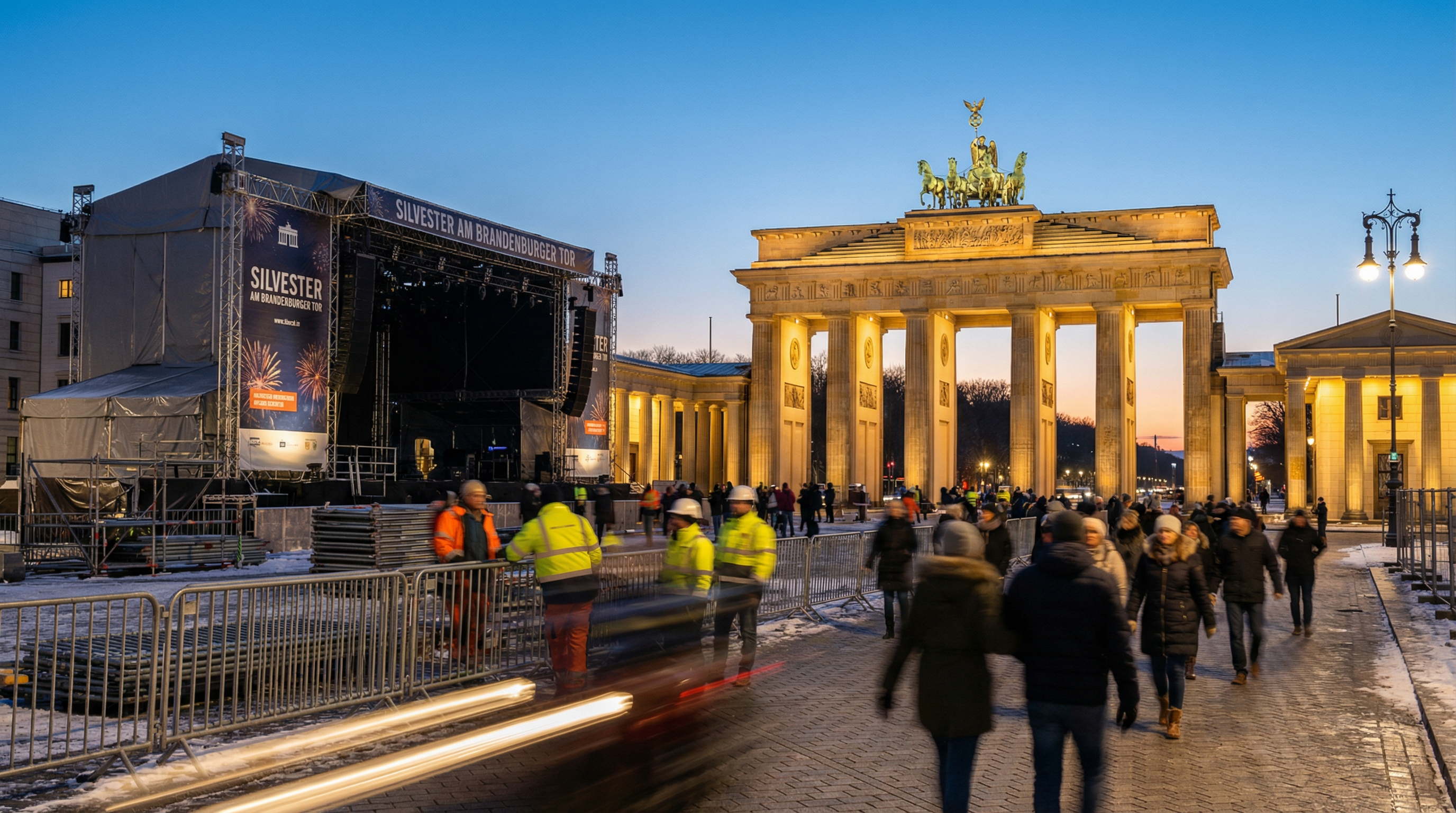 Berlin zu Silvester: Partys für 25.000, Böller-Verbote, gesperrte Straßen