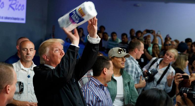 trump paper towels puerto rico