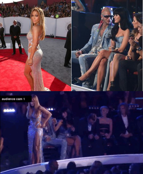 Jennifer Lopez i Katy Perry na gali MTV Video Music Awards 2014