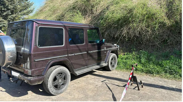 Napromieniowane auto na polsko-ukraińskiej granicy Fot. Państwowa Komisja Dozoru Jądrowego Ukrainy