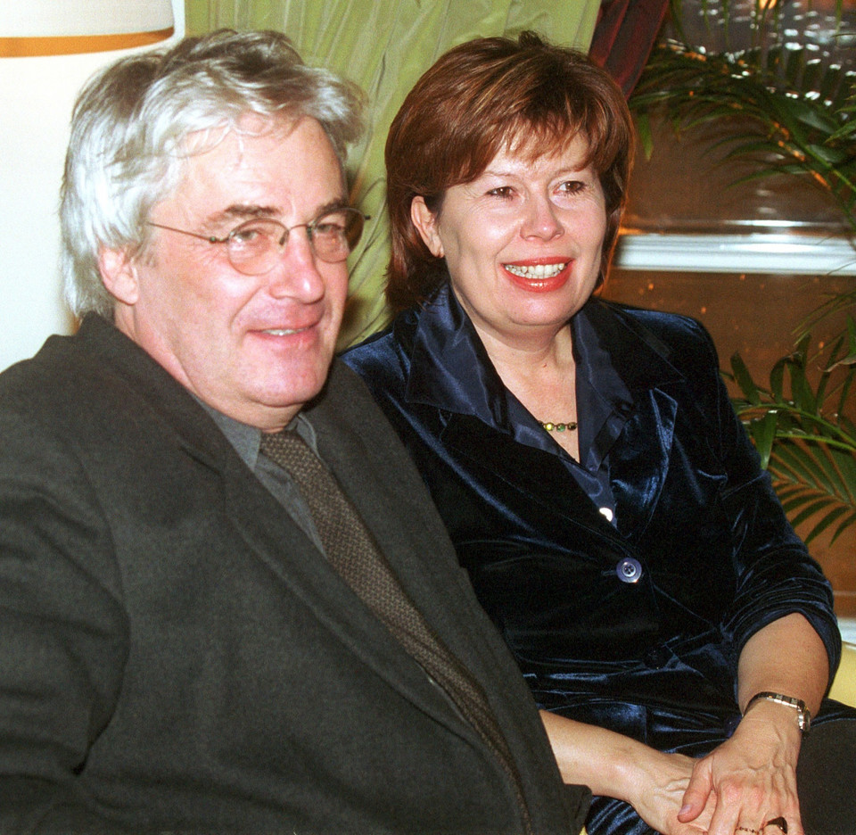 Zuzanna Łapicka i Andrzej Żuławski w 2001 roku