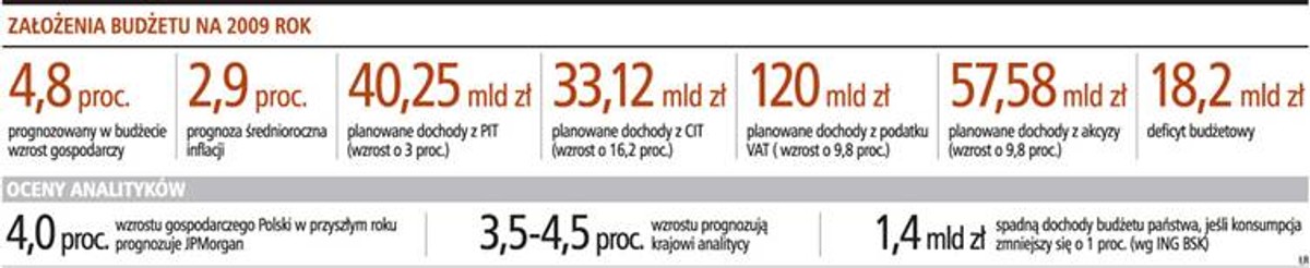 Założenia budżetu na 2009 rok