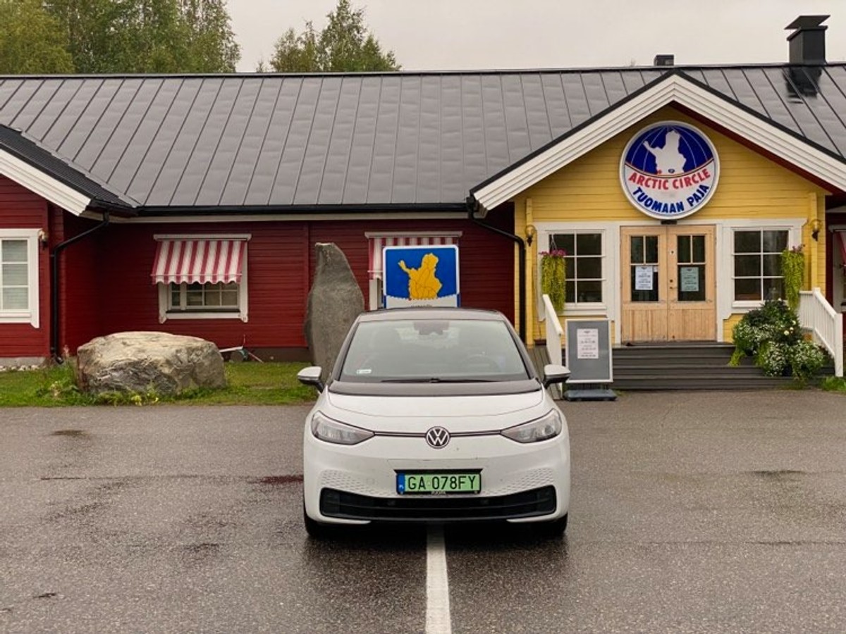 Volkswagenem ID.3 na Nordkapp
