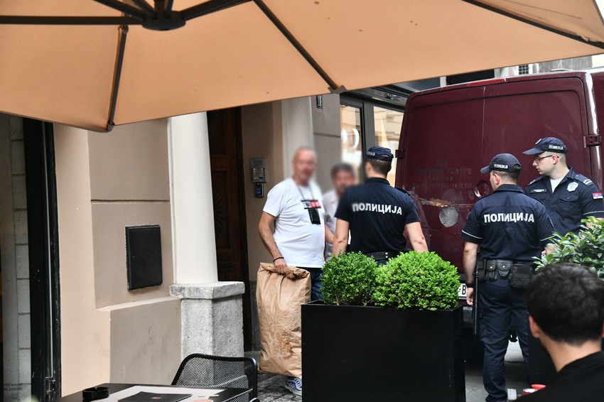 Uviđaj na mestu ubistva Noe Milivojev 