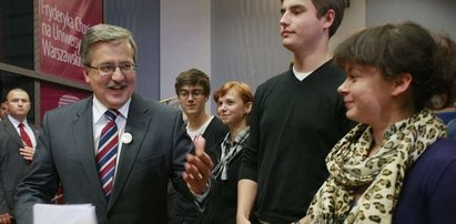 Komorowski poleca studentom piwo i tatara!