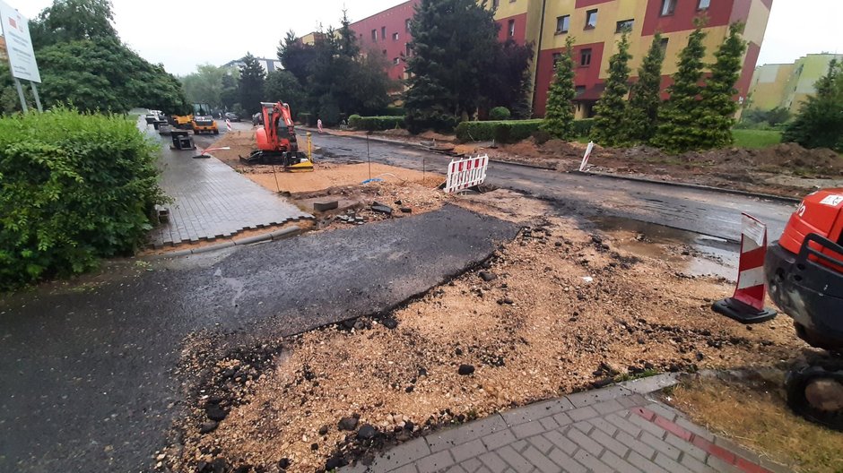 Remont ul. Kazimierza Wielkiego w Pszczynie - 05.07.2022 - autor: Arkadiusz Gardiasz - radny Rady Miejskiej w Pszczynie