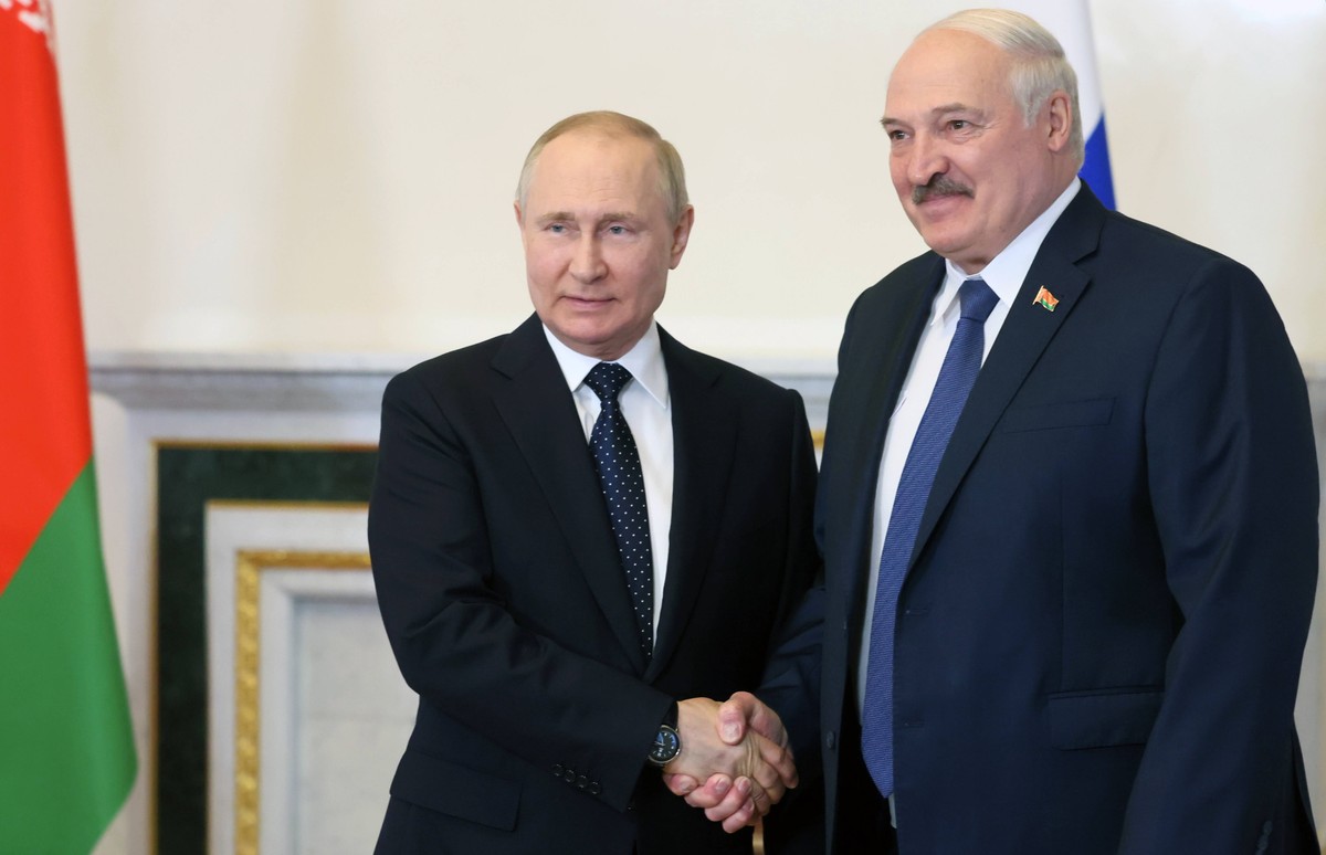 Władimir Putin i Alaksandr Łukaszenka