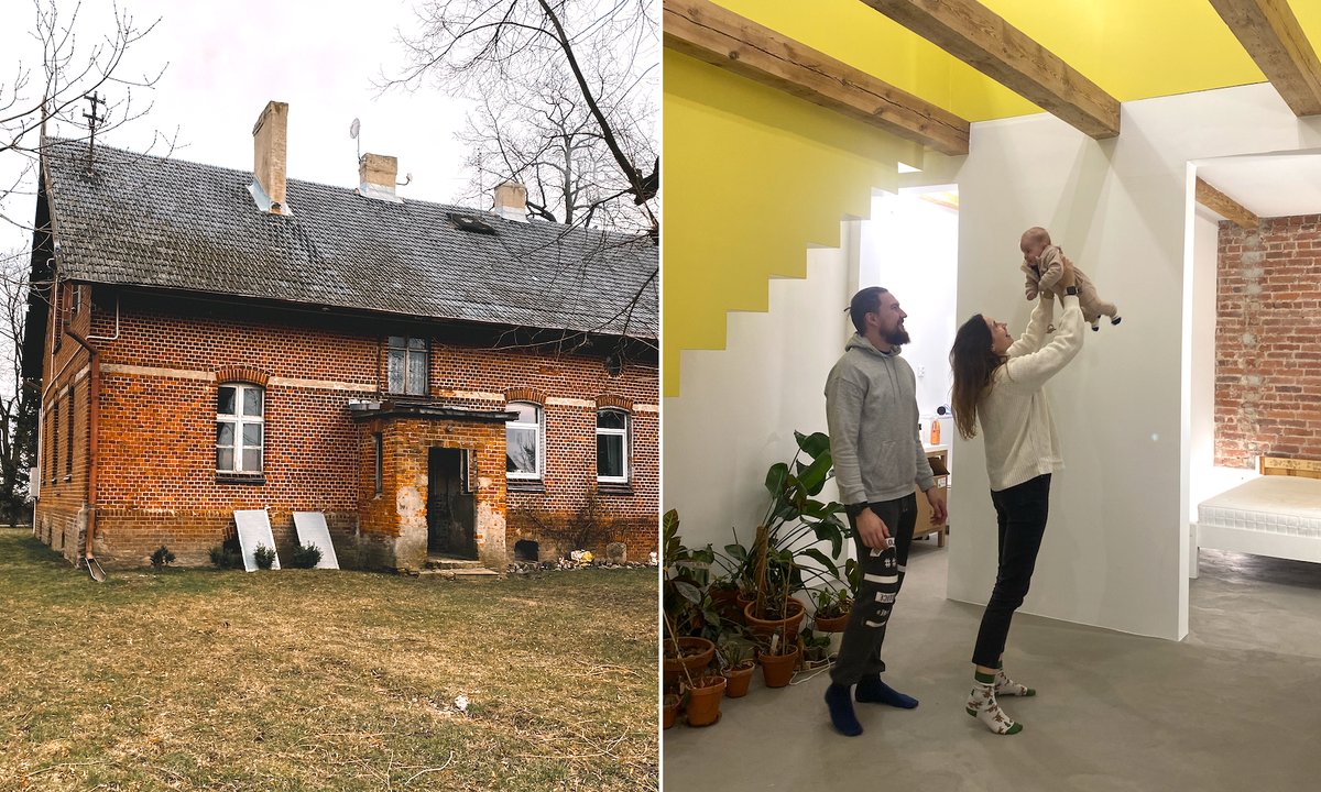 Para remontuje olbrzymi dom. Niemcy zostawili go z całym wyposażeniem