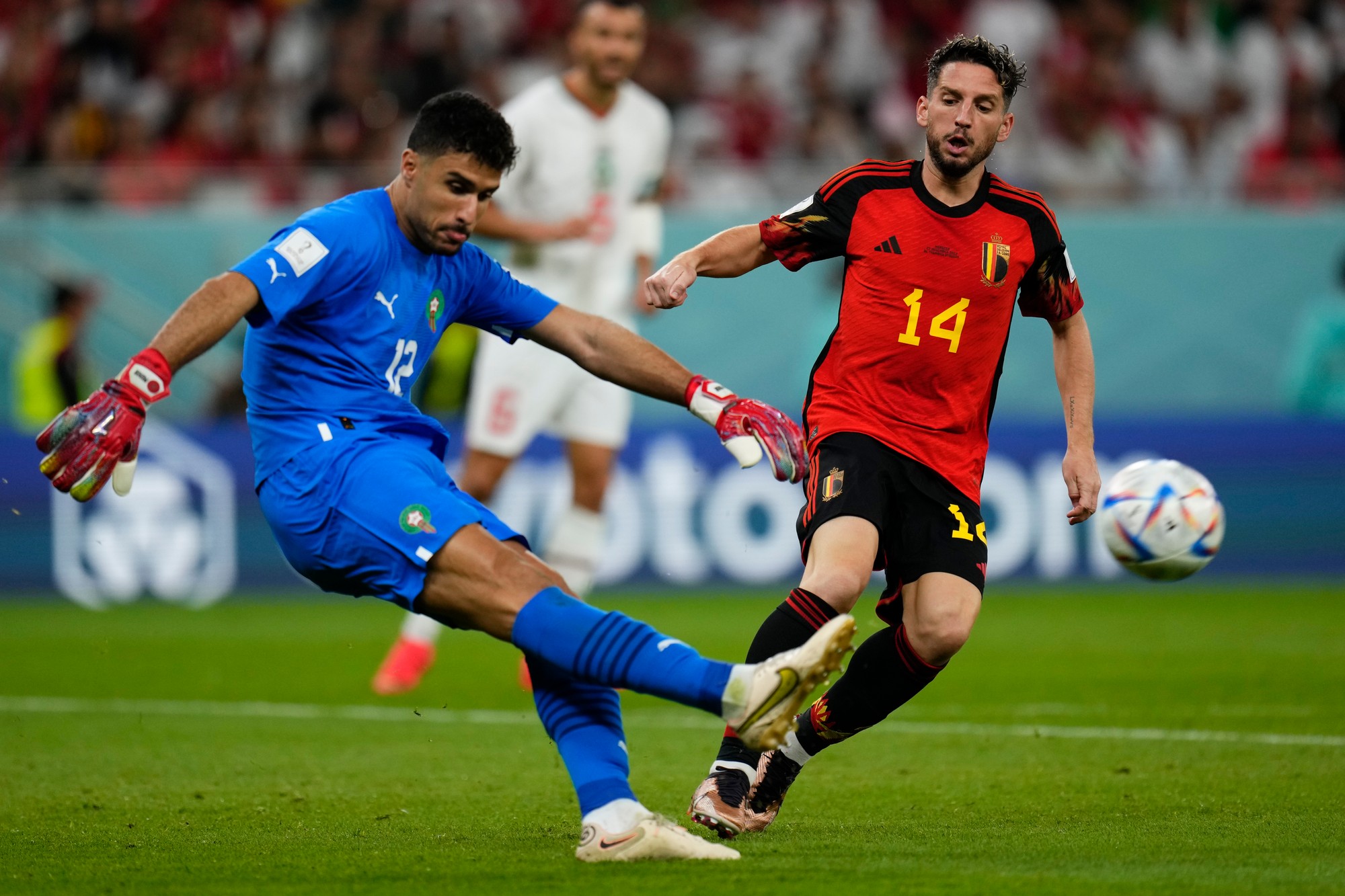 MS vo futbale 2022: Belgicko - Maroko.