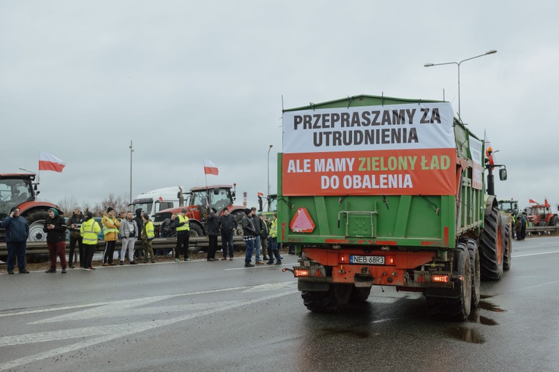 Jednym z postulatów protestujących rolników jest odejście od Zielonego Ładu