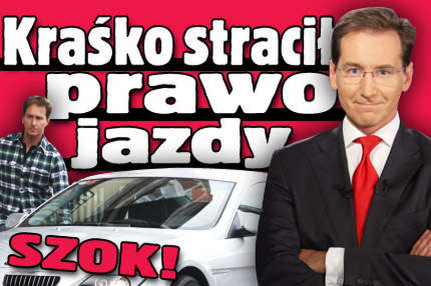 Kraśko stracił prawo jazdy