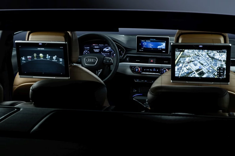 Audi A4 2016 MMI - pakiet tylnych ekranów Rear Seat Entertainment za ponad 10 tys. zł