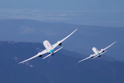 Techniczny pokaz możliwości Boeingów