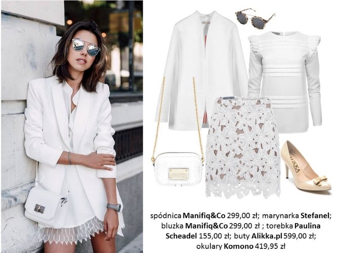 STYLIZACJE white total look