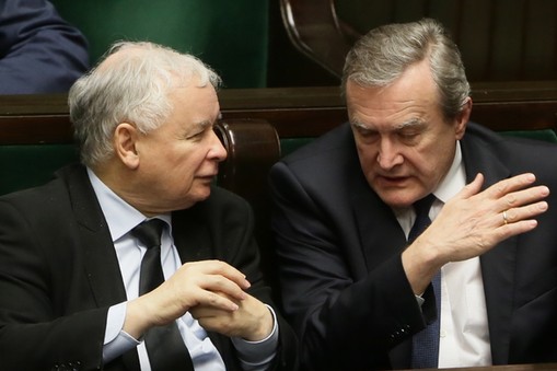 Piotr Gliński i Jarosław Kaczyński