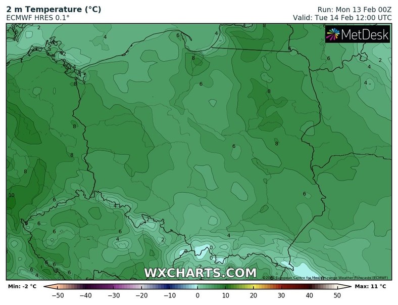 Będzie ciepło, lokalnie prawie 10 st. C