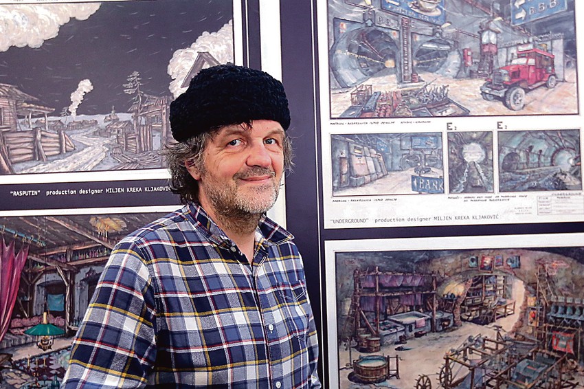 Kusturica na izložbi Krekinih radova na "Kustendorfu"