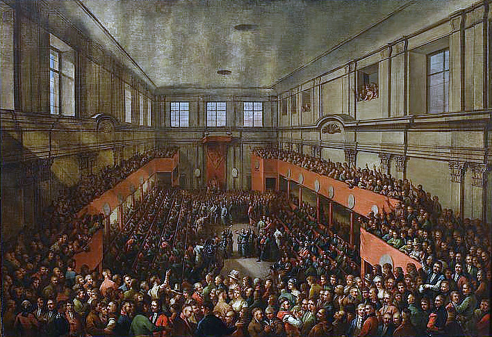 Uchwalenie Konstytucji 3 Maja przez Sejm Czteroletni; malował Kazimierz Wojniakowski w 1806 r.